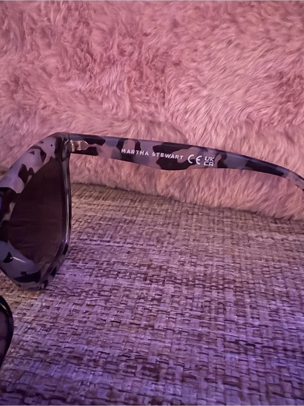 Martha Stewart Gray Tortoise Cat Eye Sunglasses NWT